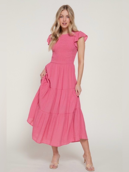 Dresses & Skirts - 76.  BLUSH SUMMER DRESS